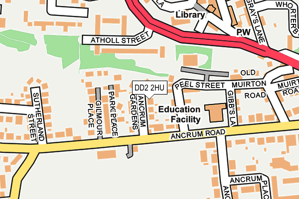DD2 2HU map - OS OpenMap – Local (Ordnance Survey)