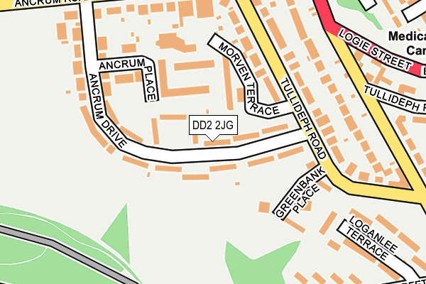 DD2 2JG map - OS OpenMap – Local (Ordnance Survey)
