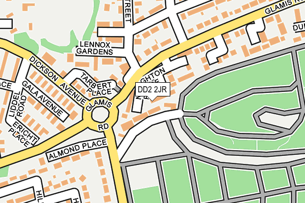 DD2 2JR map - OS OpenMap – Local (Ordnance Survey)