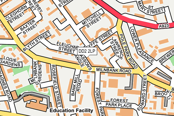 DD2 2LP map - OS OpenMap – Local (Ordnance Survey)