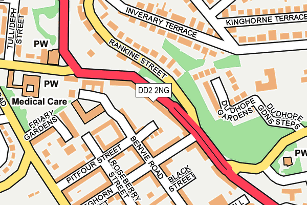 DD2 2NG map - OS OpenMap – Local (Ordnance Survey)