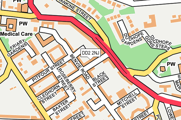 DD2 2NJ map - OS OpenMap – Local (Ordnance Survey)