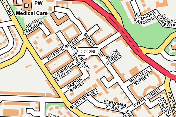 DD2 2NL map - OS OpenMap – Local (Ordnance Survey)