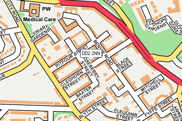 DD2 2NN map - OS OpenMap – Local (Ordnance Survey)