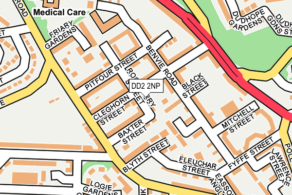 DD2 2NP map - OS OpenMap – Local (Ordnance Survey)