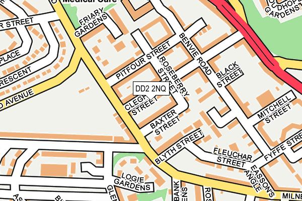 DD2 2NQ map - OS OpenMap – Local (Ordnance Survey)