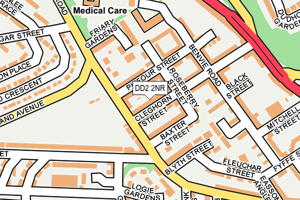 DD2 2NR map - OS OpenMap – Local (Ordnance Survey)