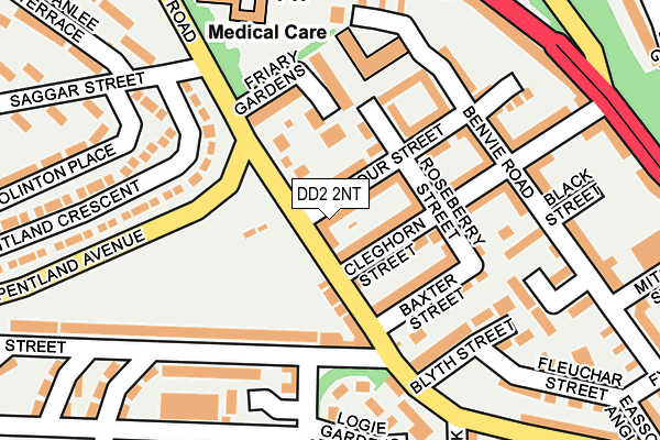 DD2 2NT map - OS OpenMap – Local (Ordnance Survey)