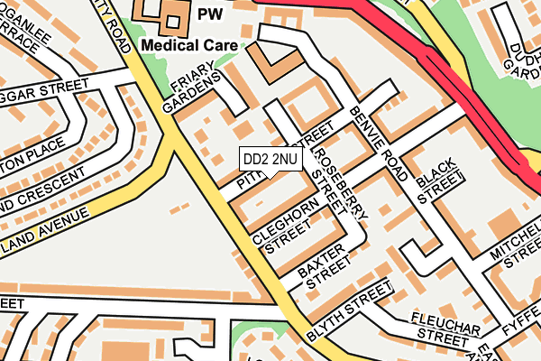 DD2 2NU map - OS OpenMap – Local (Ordnance Survey)