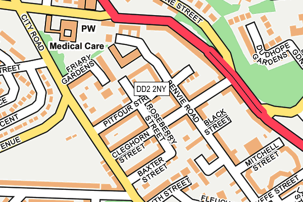 DD2 2NY map - OS OpenMap – Local (Ordnance Survey)