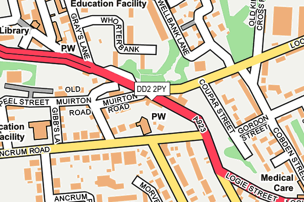 DD2 2PY map - OS OpenMap – Local (Ordnance Survey)