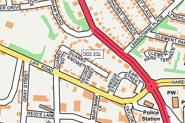 DD2 2QL map - OS OpenMap – Local (Ordnance Survey)