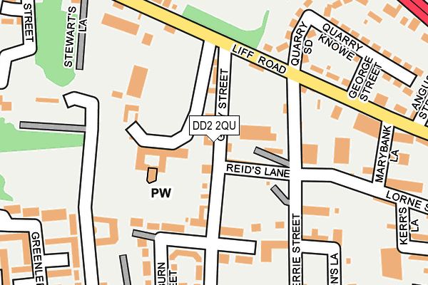 DD2 2QU map - OS OpenMap – Local (Ordnance Survey)