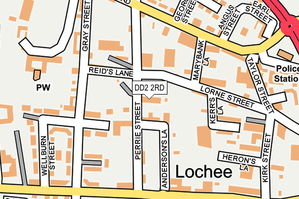 DD2 2RD map - OS OpenMap – Local (Ordnance Survey)