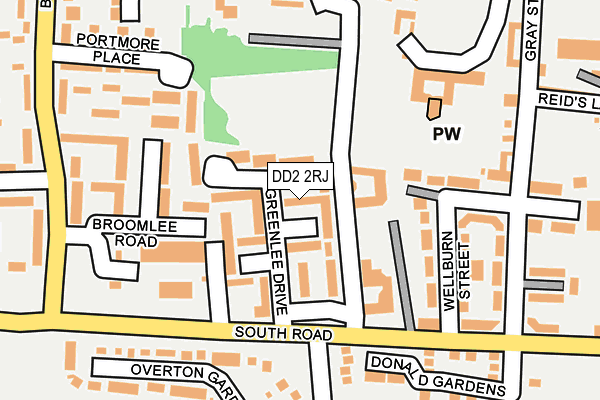 DD2 2RJ map - OS OpenMap – Local (Ordnance Survey)