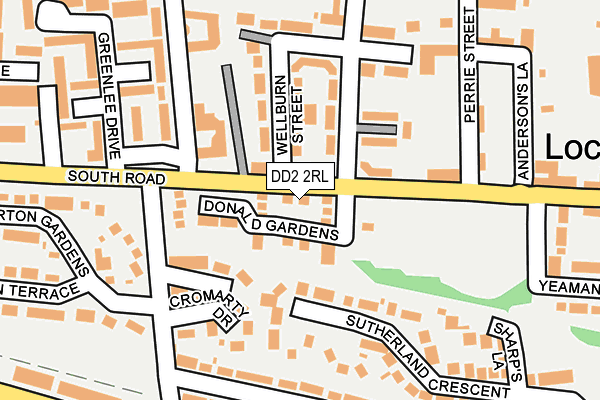 DD2 2RL map - OS OpenMap – Local (Ordnance Survey)