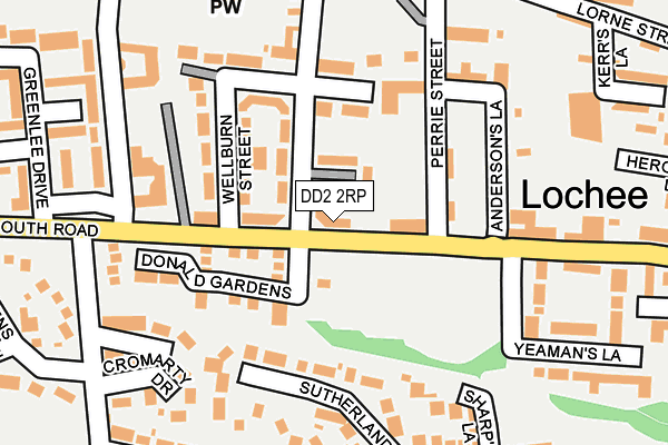 DD2 2RP map - OS OpenMap – Local (Ordnance Survey)