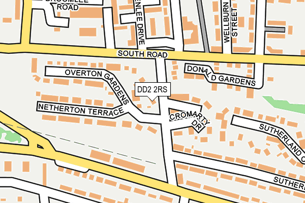 DD2 2RS map - OS OpenMap – Local (Ordnance Survey)
