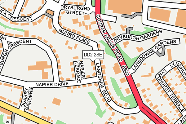 DD2 2SE map - OS OpenMap – Local (Ordnance Survey)