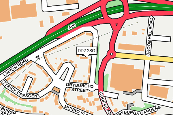 DD2 2SG map - OS OpenMap – Local (Ordnance Survey)
