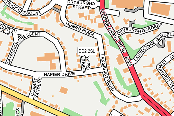 DD2 2SL map - OS OpenMap – Local (Ordnance Survey)