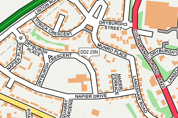 DD2 2SN map - OS OpenMap – Local (Ordnance Survey)
