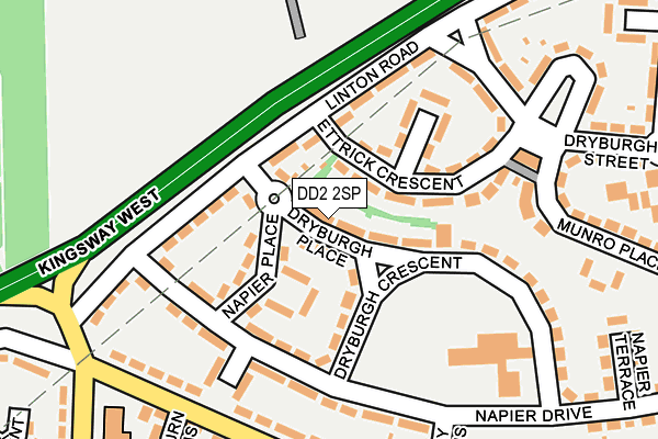 DD2 2SP map - OS OpenMap – Local (Ordnance Survey)
