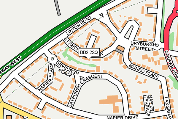 DD2 2SQ map - OS OpenMap – Local (Ordnance Survey)