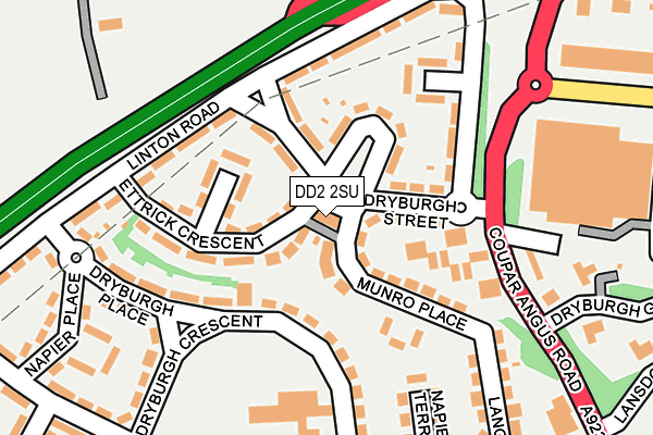 DD2 2SU map - OS OpenMap – Local (Ordnance Survey)