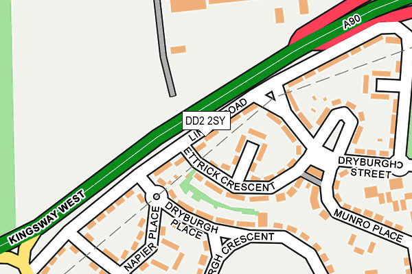 DD2 2SY map - OS OpenMap – Local (Ordnance Survey)