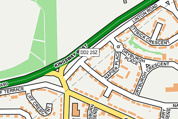 DD2 2SZ map - OS OpenMap – Local (Ordnance Survey)