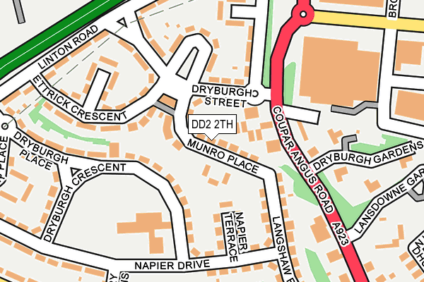 DD2 2TH map - OS OpenMap – Local (Ordnance Survey)
