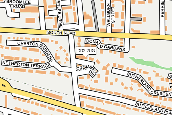 DD2 2UG map - OS OpenMap – Local (Ordnance Survey)
