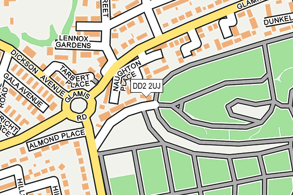 DD2 2UJ map - OS OpenMap – Local (Ordnance Survey)