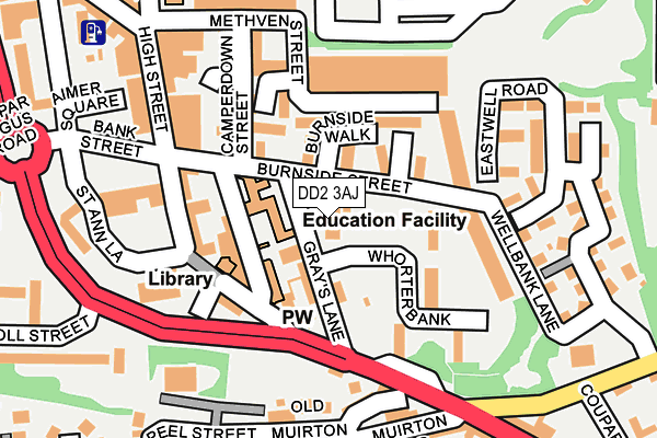 DD2 3AJ map - OS OpenMap – Local (Ordnance Survey)