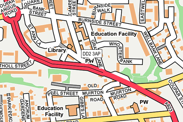 DD2 3AP map - OS OpenMap – Local (Ordnance Survey)