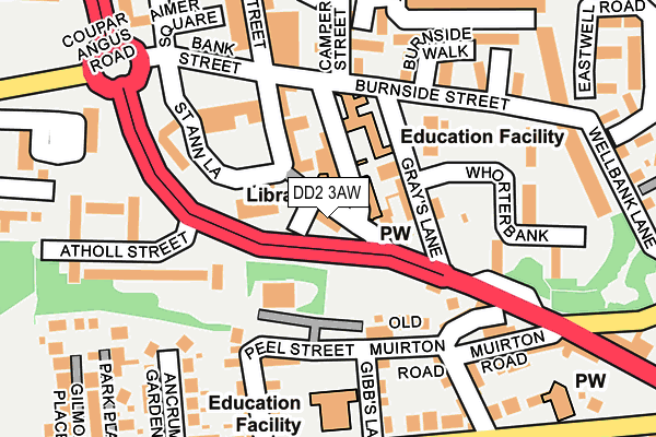 DD2 3AW map - OS OpenMap – Local (Ordnance Survey)