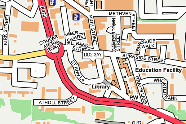 DD2 3AY map - OS OpenMap – Local (Ordnance Survey)