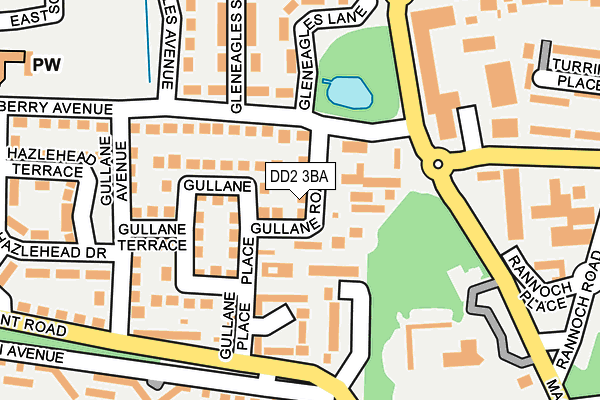 DD2 3BA map - OS OpenMap – Local (Ordnance Survey)