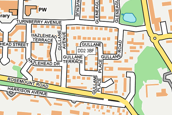 DD2 3BF map - OS OpenMap – Local (Ordnance Survey)