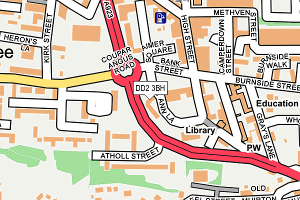 DD2 3BH map - OS OpenMap – Local (Ordnance Survey)