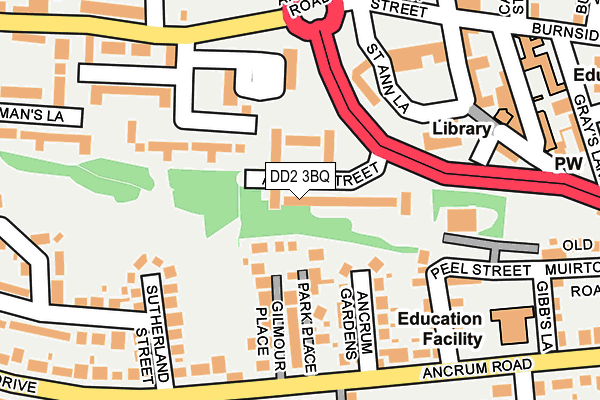 DD2 3BQ map - OS OpenMap – Local (Ordnance Survey)