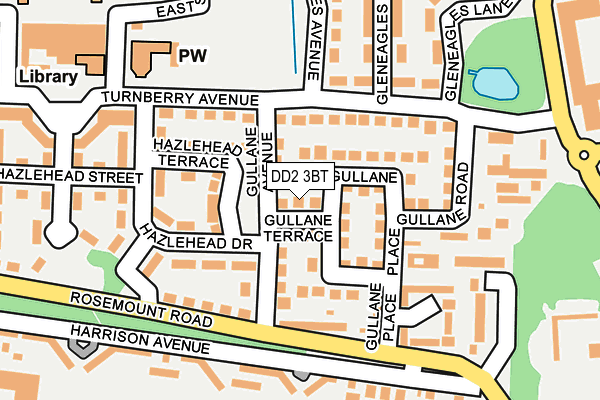 DD2 3BT map - OS OpenMap – Local (Ordnance Survey)