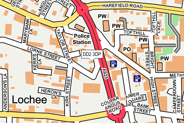 DD2 3DP map - OS OpenMap – Local (Ordnance Survey)