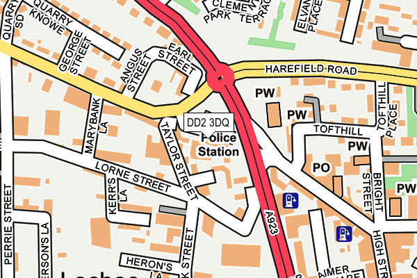 DD2 3DQ map - OS OpenMap – Local (Ordnance Survey)