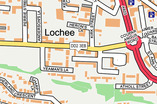 DD2 3EB map - OS OpenMap – Local (Ordnance Survey)