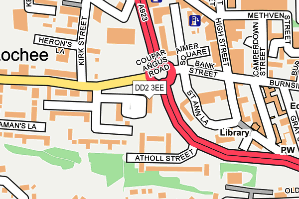 DD2 3EE map - OS OpenMap – Local (Ordnance Survey)