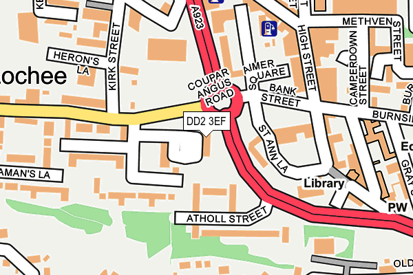 DD2 3EF map - OS OpenMap – Local (Ordnance Survey)