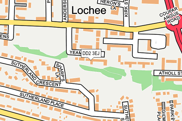 DD2 3EJ map - OS OpenMap – Local (Ordnance Survey)