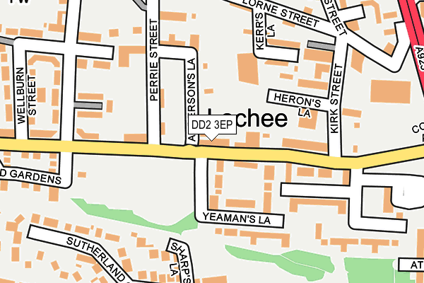 DD2 3EP map - OS OpenMap – Local (Ordnance Survey)